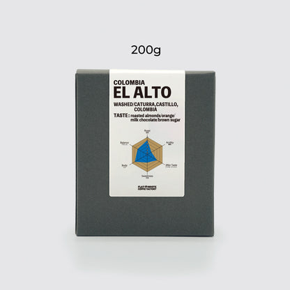 【ビターコーヒー】コロンビア エル・アルト農園 ウォッシュド