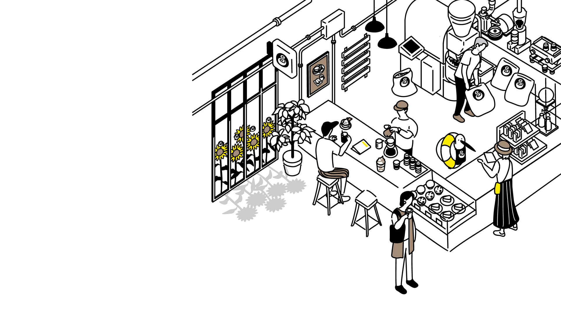 FLATWHITE COFFEE FACTORY anime